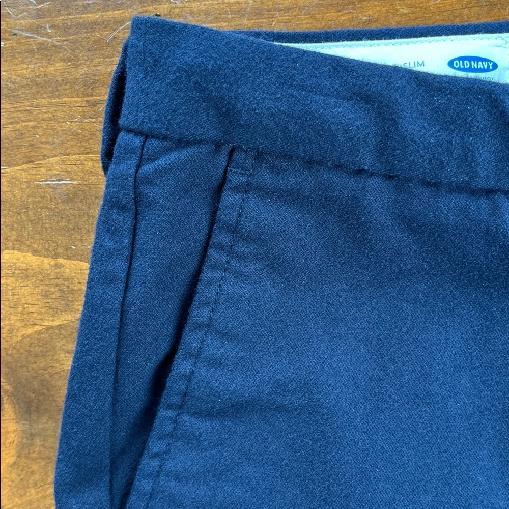 Old Navy Signature Slim Navy Pants Men 36x30 Trousers Work